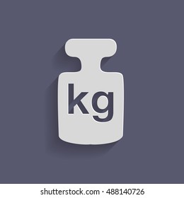 weight icon, symbol denoting a measure of weight