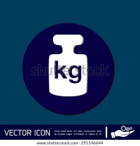 weight icon, symbol denoting a measure of weight