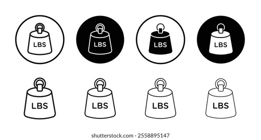 Weight icon Symbol mark in filled style