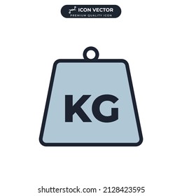 weight icon symbol template for graphic and web design collection logo vector illustration