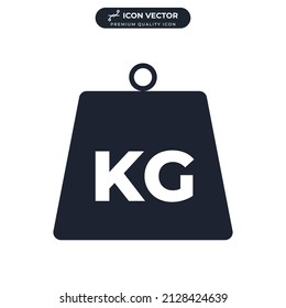 weight icon symbol template for graphic and web design collection logo vector illustration