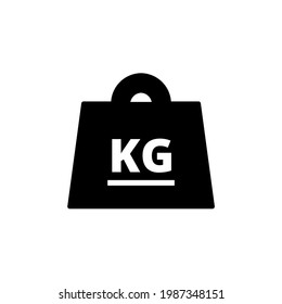 weight icon symbol vector on white background