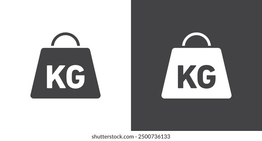 Weight icon Thin line illustration set