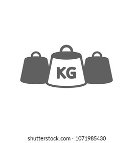 Weight icon in trendy flat style isolated on white background. Symbol for your web site design, logo, app, UI. Vector illustration, EPS