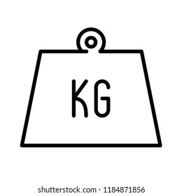 Weight icon in trendy flat style isolated on grey background. Website pictogram. Internet symbol for your web site design, logo, app, UI. Vector illustration, EPS10.