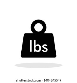 Weight icon in trendy flat style. Mass / LBS  symbol for your web site design, logo, app, UI Vector EPS 10.