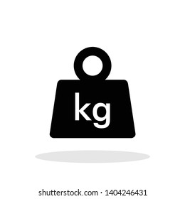 Weight icon in trendy flat style. Mass / KG  symbol for your web site design, logo, app, UI Vector EPS 10.