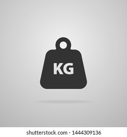Weight Icon in trendy flat style isolated on gray background. Mass symbol for your web site design, logo, app, UI. Vector illustration. 