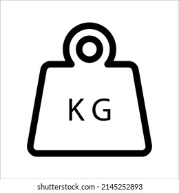 Weight Icon in trendy flat style isolated on grey background. Mass symbol for your web site design, logo, app, UI. Vector illustration, EPS10.