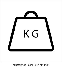 Weight Icon in trendy flat style isolated on grey background. Mass symbol for your web site design, logo, app, UI. Vector illustration, EPS10.