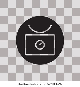 Weight icon in trendy isolated on grey background.Vector illustration.