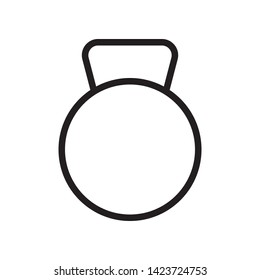 Weight icon in trendy outline style design. Vector graphic illustration. Suitable for website design, logo, app, and ui. Editable vector stroke. EPS 10.