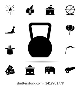 weight icon. Universal set of circus for website design and development, app development