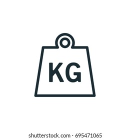 weight icon vector