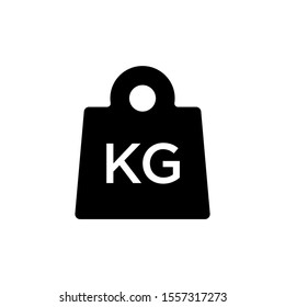 weight Icon vector in black, flat style,  Mass symbol for your web site design, logo, app, UI. Vector illustration, EPS10