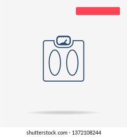 Weight icon. Vector concept illustration for design.