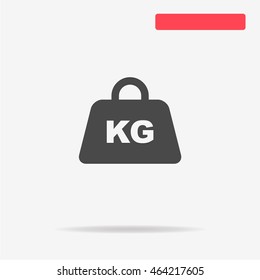 Weight icon. Vector concept illustration for design.