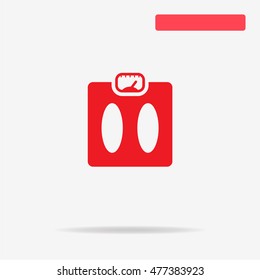 Weight icon. Vector concept illustration for design.