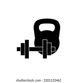weight icon vector, dumbbell icon