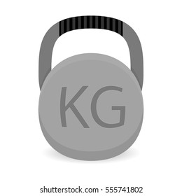 Weight icon vector. Heavy weight iron for power gym illustration