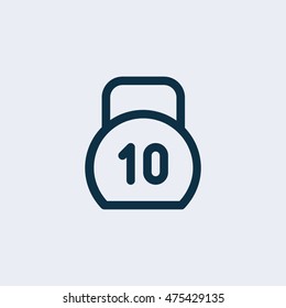 Weight icon, Weight  vector illustration