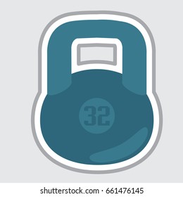 Weight icon vector illustration design element isolated on grey background
