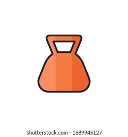 weight icon vector illustration. weight icon filled outline style design