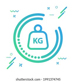 Weight icon vector illustration - modern design