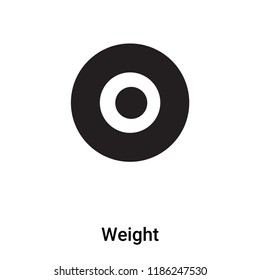 Weight icon vector isolated on white background, logo concept of Weight sign on transparent background, filled black symbol