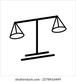 weight icon vector. scale icon vector, on white background.