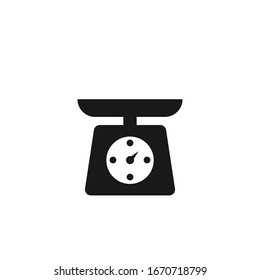 weight icon vector. scale sign on white background