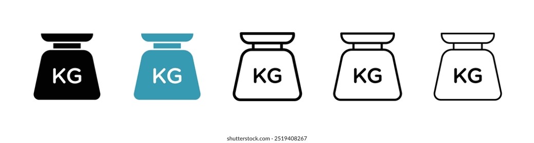 Weight icon vector icon set. EPS 10