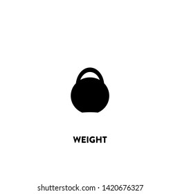 weight icon vector. weight sign on white background. weight icon for web and app