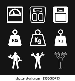 Weight Icon vector sign symbol for design