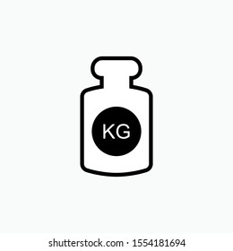 Weight Icon - Vector, Sign and Symbol for Design, Presentation, Website or Apps Elements. 