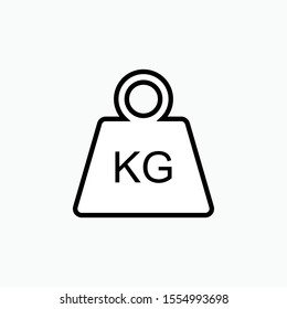Weight Icon - Vector, Sign and Symbol for Design, Presentation, Website or Apps Elements. 