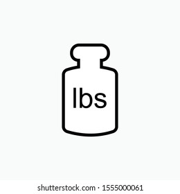 
Weight Icon - Vector, Sign and Symbol for Design, Presentation, Website or Apps Elements. 