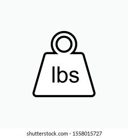 
Weight Icon - Vector, Sign and Symbol for Design, Presentation, Website or Apps Elements. 