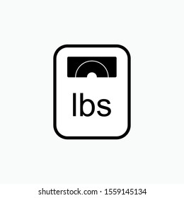 Weight Icon - Vector, Sign and Symbol for Design, Presentation, Website or Apps Elements. 