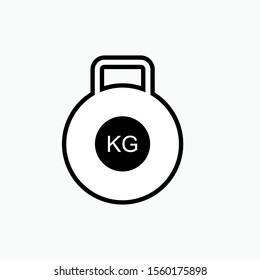 Weight Icon - Vector, Sign and Symbol for Design, Presentation, Website or Apps Elements. 