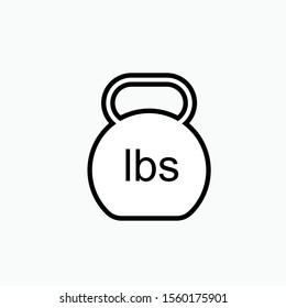 Weight Icon - Vector, Sign and Symbol for Design, Presentation, Website or Apps Elements. 