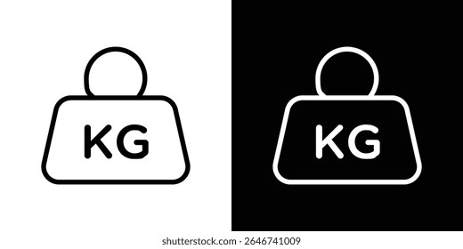 Weight icon vector simple element illustration editable