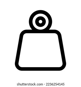Ilustración de diseño del símbolo del vector del icono del peso