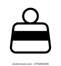 Symbol für Gewicht - Vektorsymbol-Entwurfsgrafik