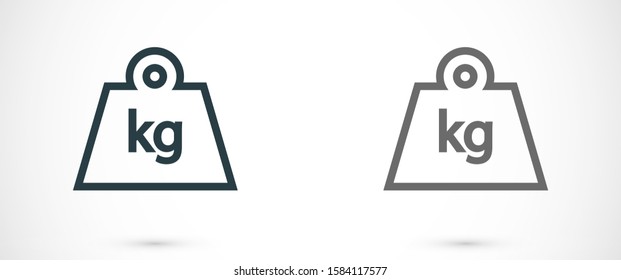 Weight Icon vector in trendy flat style isolated on grey background. Mass symbol for your web site design, logo, app, UI.Weight Icon vector  illustration, Weight Icon vector  