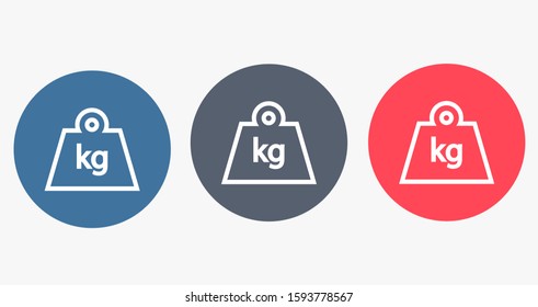 Weight Icon vector in trendy flat style isolated on grey background. Mass symbol for your web site design, logo, app, UI.Weight Icon vector  illustration, Weight Icon vector  