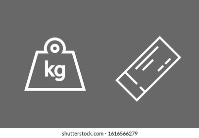 Weight Icon vector in trendy flat style isolated on grey background. Mass symbol for your web site design, logo, app, UI.Weight Icon vector illustration, Weight Icon vector