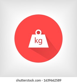 Weight Icon vector in trendy flat style isolated on grey background. Mass symbol for your web site design, logo, app, UI.Weight Icon vector illustration, Weight Icon vector