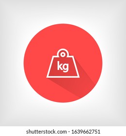 Weight Icon vector in trendy flat style isolated on grey background. Mass symbol for your web site design, logo, app, UI.Weight Icon vector illustration, Weight Icon vector