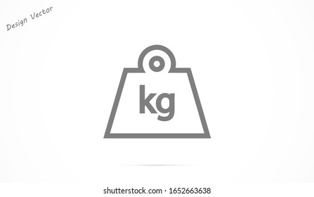 Weight Icon vector in trendy flat style isolated on grey background. Mass symbol for your web site design, logo, app, UI.Weight Icon vector  illustration, Weight Icon vector  